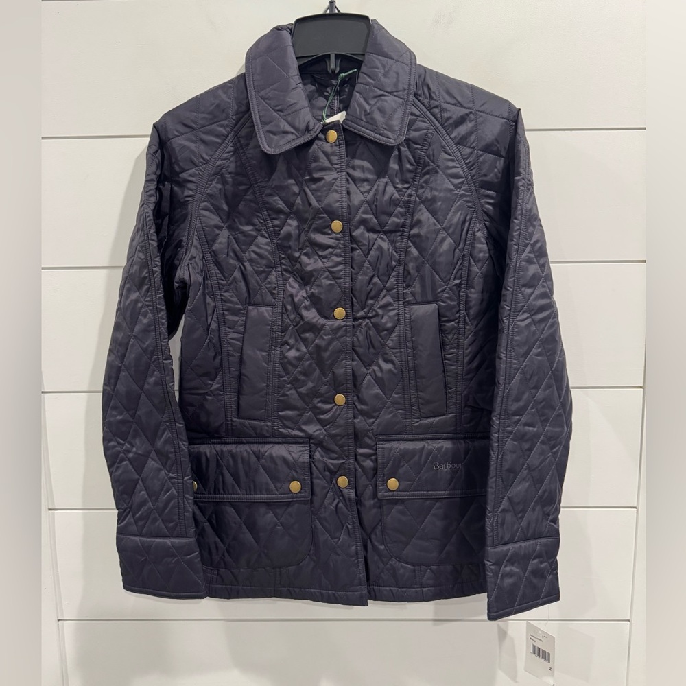 NWT Barbour navy quilted Beadnell jacket - Picture 4 of 10